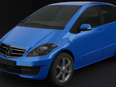 Mercedes-Benz A-class W169 5 Door 3D Model Low-poly 3D model