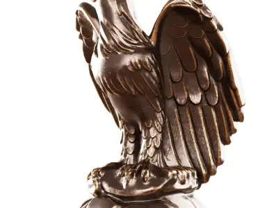 Eagle figurine 3D model