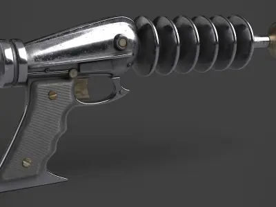 Fantasy Gun 03 Low-poly 3D model