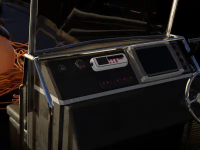 Luxury RIB Boat Asset  3D model