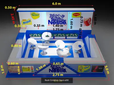 Booth Exhibition Stand G28 3D Model Collection