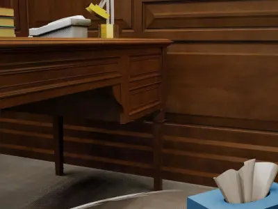 Office - Boiserie 3D model