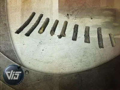 Scanned Branches Low-poly 3D model