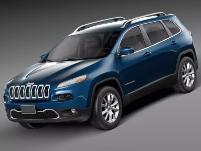 Jeep Cherokee Limited 2014 3D model
