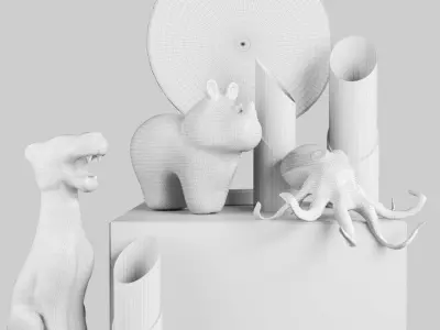 Decorative set 42 3D model