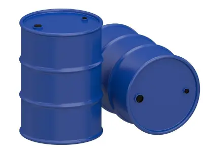 Oil Barrel blue  3D model