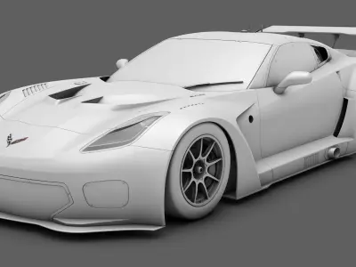  Chevrolet Corvette C7 GT-R GT3 HP 3D model