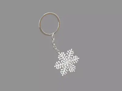  ice-star keychain white 3D model