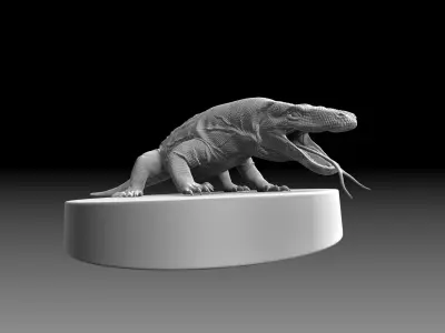 The Komodo dragon 3D model