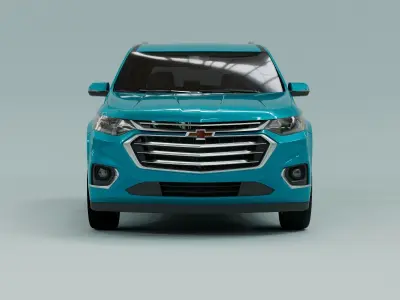 Chevrolet Traverse  2022 Low-poly 3D model