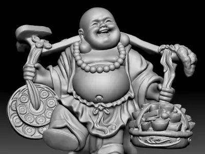 God of wealth 060 3D print model