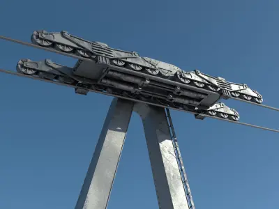 Cable Car 2 3D model