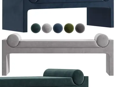 Bleecker Bench By Cocorepublic 3D model