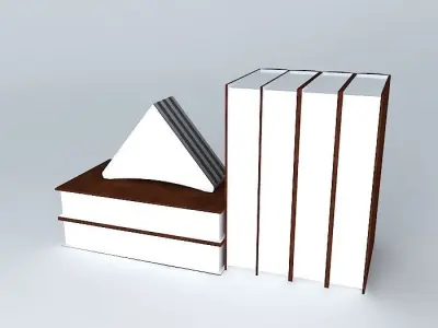 books books stack of Free 3D model