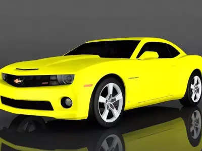 Chevrolet Camaro SS 2010 Low-poly 3D model