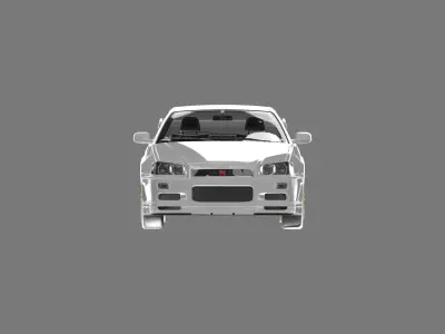 Skyline GT-R R34 2001 3D model