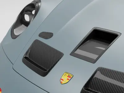 Porsche 911 GT3 RS Low-poly 3D model from CGTrader