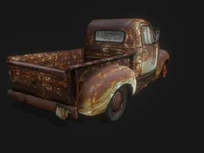 Kruzak old vintage car auto 3D model