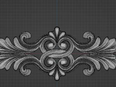 Flower decor for wood carving 3D print model order