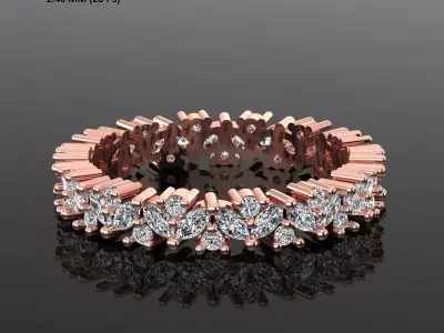 Band Ring 3D print model