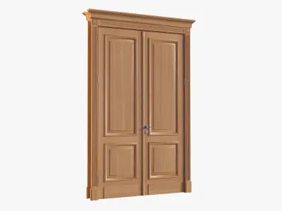 Door classic double 04 3D model