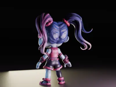 HarleyFunko 3D model