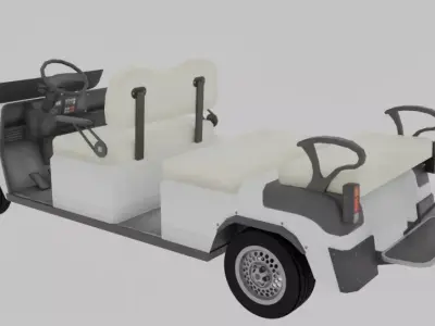 Golf Cart 3d Model 3D model