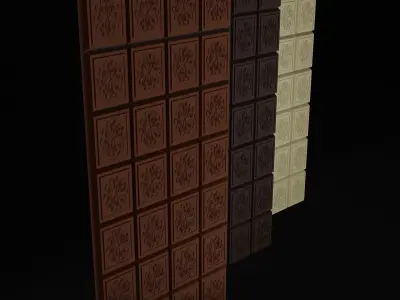 Chocolate Bar Free low-poly 3D model