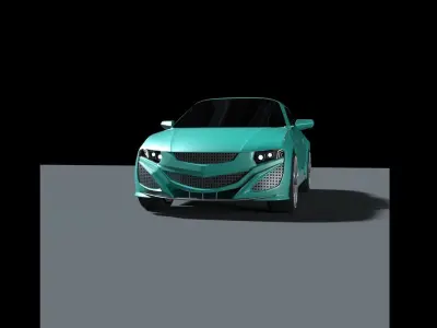 Honda LB SSX 660r Low-poly 3D model