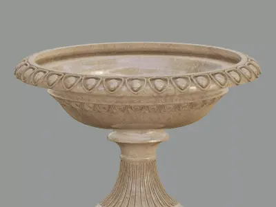 Garden urn planter09 3D model