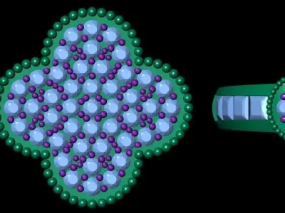 Ring earring and pendant 3D print model