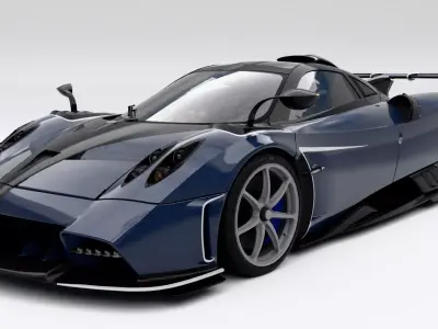Pagani Imola Low-poly 3D model