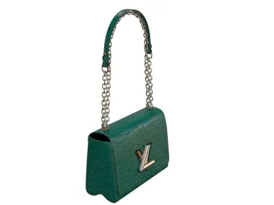 Louis Vuitton Bag Twist Crocodile Green 3D model