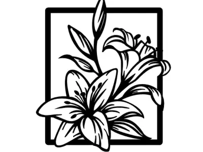 Flower Wall Art 3D print model