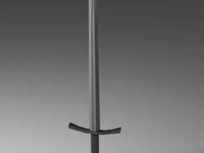 Arming Sword Low-poly 3D model order