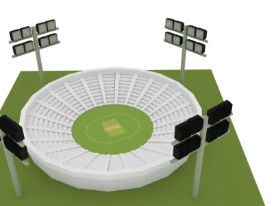 3d cricket stadium model 3D model