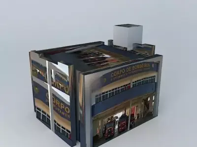 3 Grouping Fire Londrina Central 03 Free 3D model