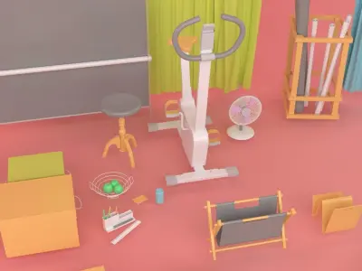 House Decoration Pack 3D model