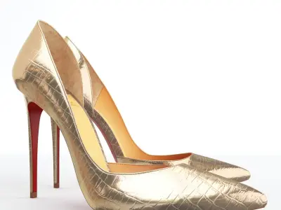 Christian Louboutin Iriza 100mm High Heels 3D model