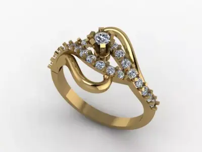 wedding ring for gift 3D print model