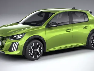 Peugeot 208 2024 3D model