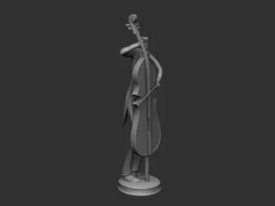MUSICIAN Statue Decoration Home -Music Band 3D print model
