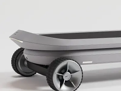 Nike electric skateboard Low-poly 3D model