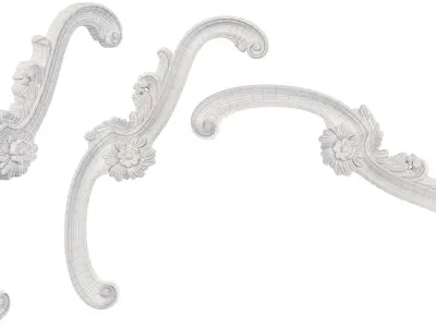 Classic carved 143 3D model