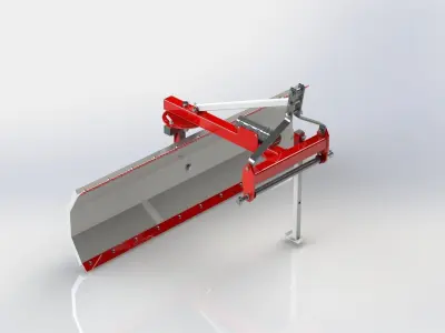 WG 1015 - Rear mounted blade 100 - 250 3D model