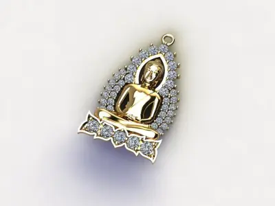 Buddha Pendant Buddha Thai Buddha Chinese   3D print model