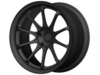 Volk Racing CE28N Aftermarket Wheel Low-poly 3D model