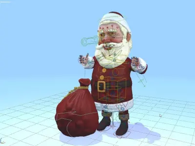Santa Claus Low-poly 3D model