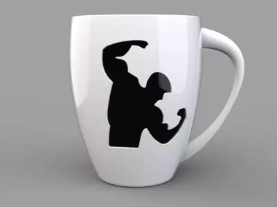 Mug for use in sports clubs 3D model