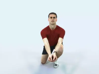 Romance 03E Volleyball Digging Sports Man Low-poly 3D model